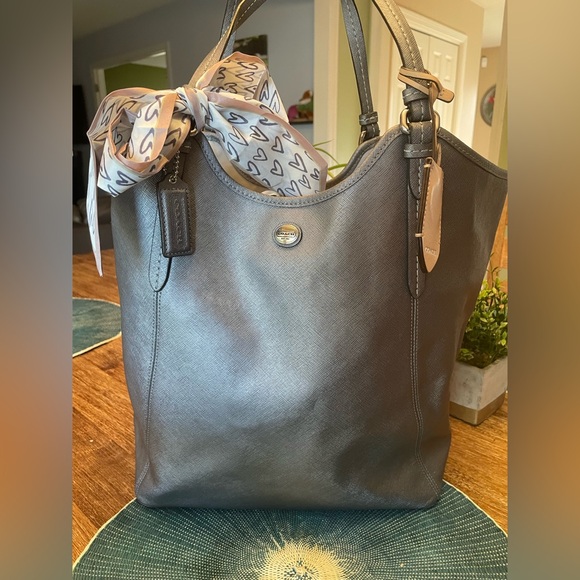 Coach Handbags - Coach Gray Tote Bag